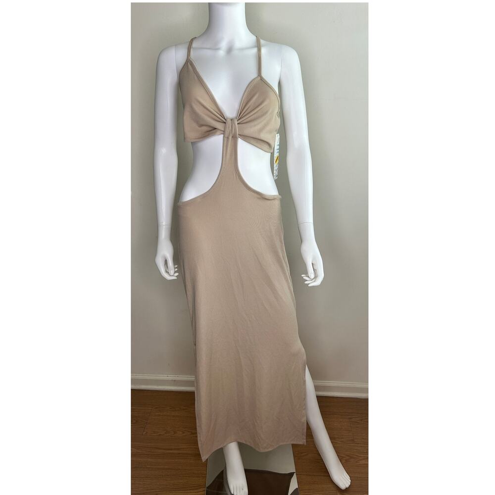 Almost Famous Ribbed Bandeau Top & Skirt Connected‑Front Set Women‎ XL NWT